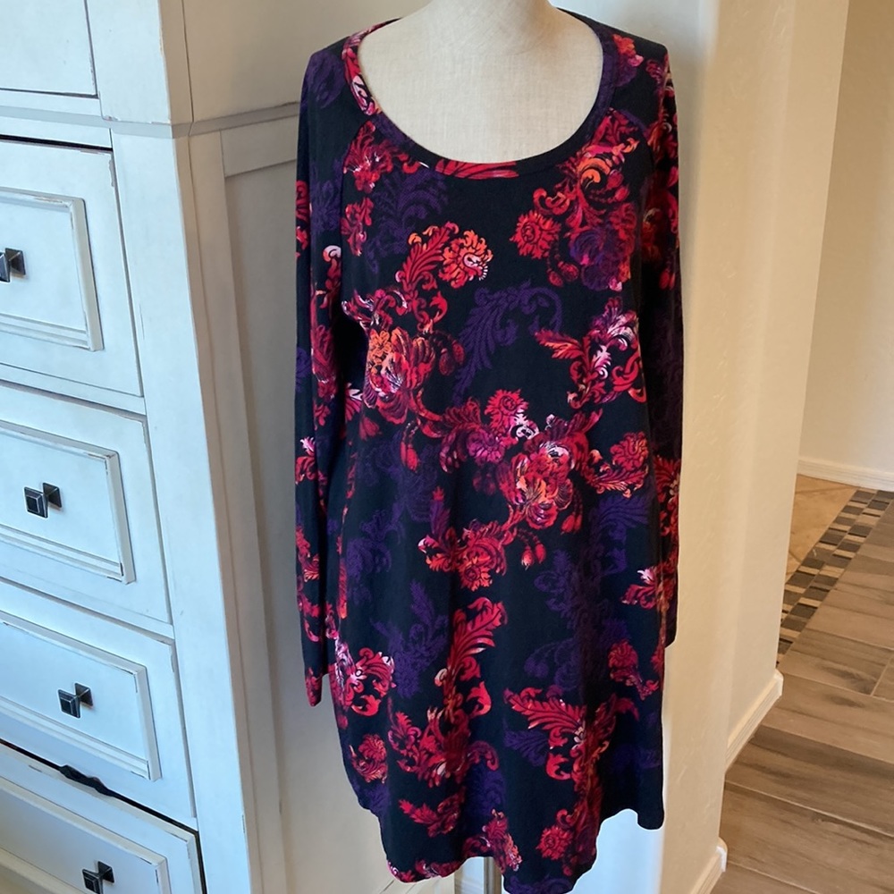 Soma L floral scroll print nightgown pjs